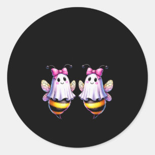 Boo Bees Ghost Bee Halloween Costume Women Funny  Classic Round Sticker