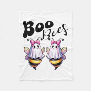 Boo Bees Ghost Bee Halloween Costume Women Funny  Fleece Blanket