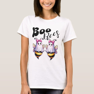 Boo Bees Ghost Bee Halloween Costume Women Funny  T-Shirt