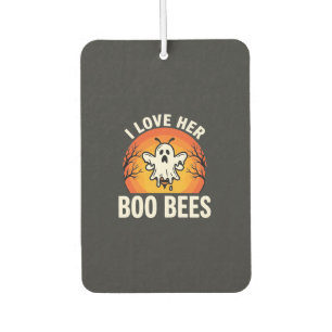 Boo Bees Halloween Ghost Bee Funny Design_1 Car Air Freshener