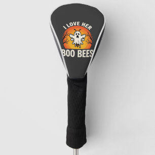 Boo Bees Halloween Ghost Bee Funny Design_1 Golf Head Cover