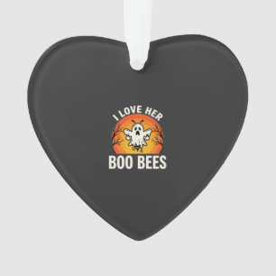 Boo Bees Halloween Ghost Bee Funny Design_1 Ornament