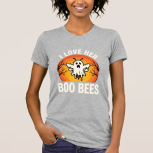 Boo Bees Halloween Ghost Bee Funny Design_1 T-Shirt