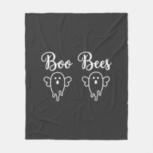 Boo Bees Halloween Ghost Design Fleece Blanket