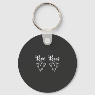 Boo Bees Halloween Ghost Design Key Ring