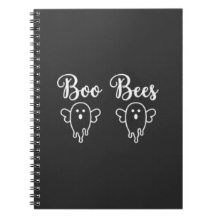 Boo Bees Halloween Ghost Design Notebook