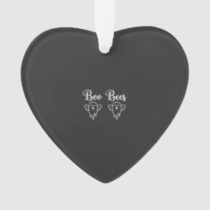 Boo Bees Halloween Ghost Design Ornament