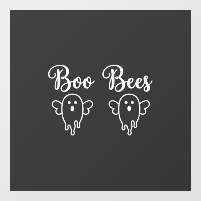Boo Bees Halloween Ghost Design Window Cling (Sheet)