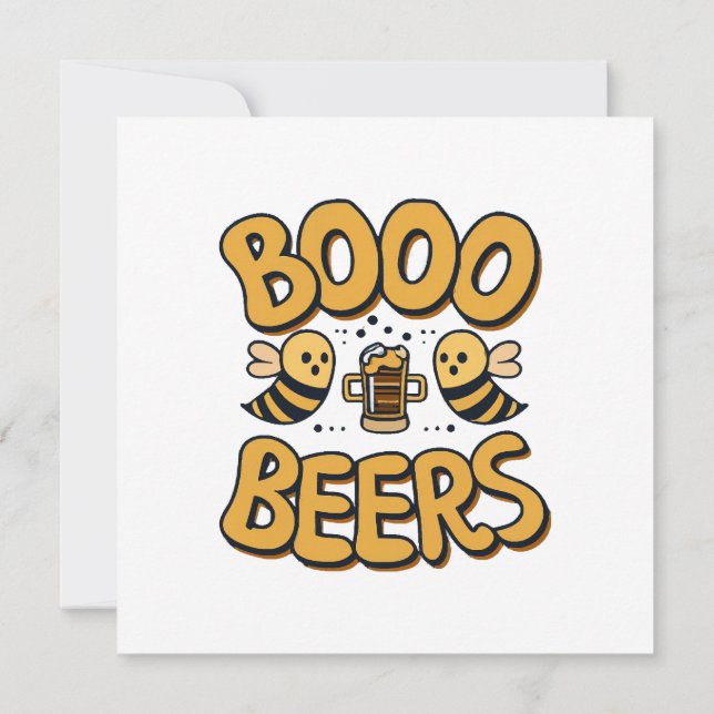 Boo Bees Invitation (Back)