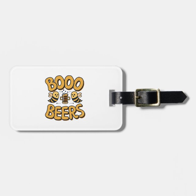 Boo Bees Luggage Tag (Front Horizontal)