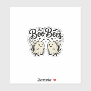 Boo Bees Vintage Halloween Ghost Bee Design_1
