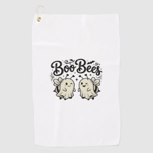 Boo Bees Vintage Halloween Ghost Bee Design_1 Golf Towel