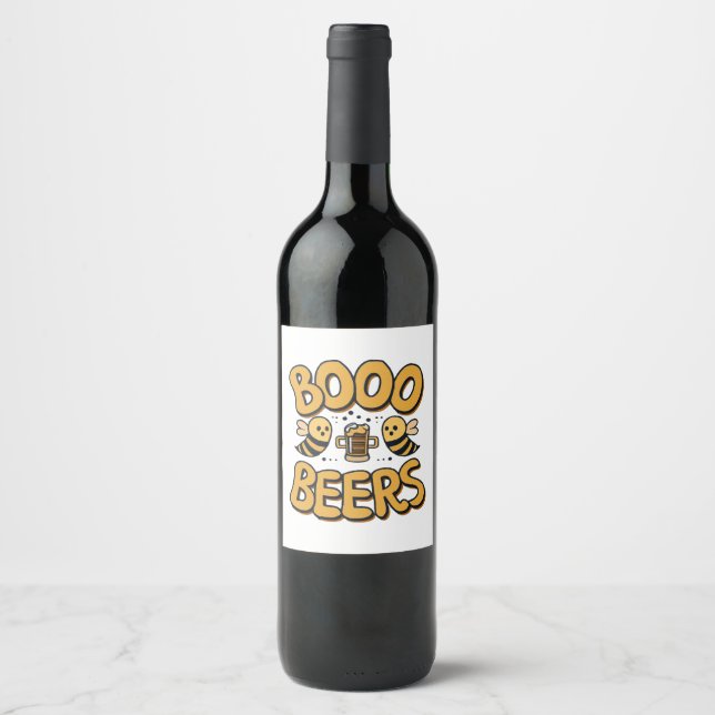 Boo Bees Wine Label (Front)