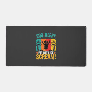 Boo-Berry Pie Halloween Ice Scream Design Desk Mat