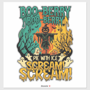Boo Berry Pie Ice Scream Pumpkin Scarecrow Hallowe