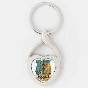 Boo Berry Pie Ice Scream Pumpkin Scarecrow Hallowe Key Ring
