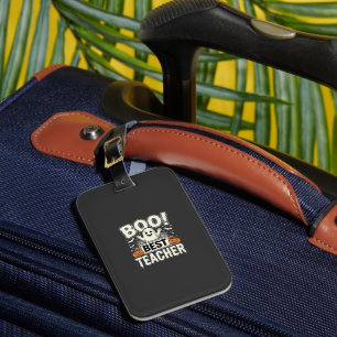 Boo Best Teacher Halloween Ghost Design_1 Luggage Tag
