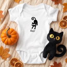 Boo Black Cat Halloween