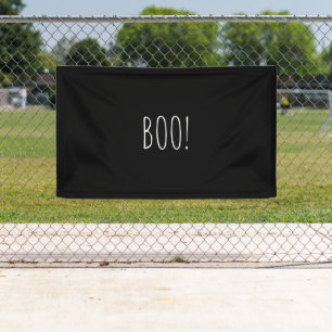 Boo black spooky minimalist Halloween backdrop Banner