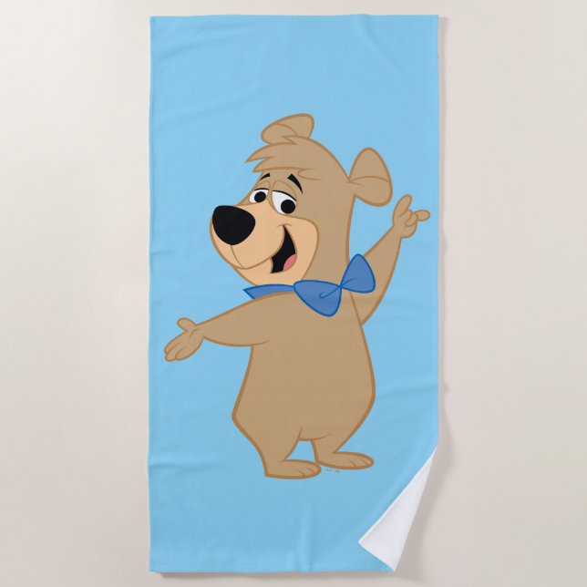 Boo-Boo Bear Arms Wide Beach Towel (Front)