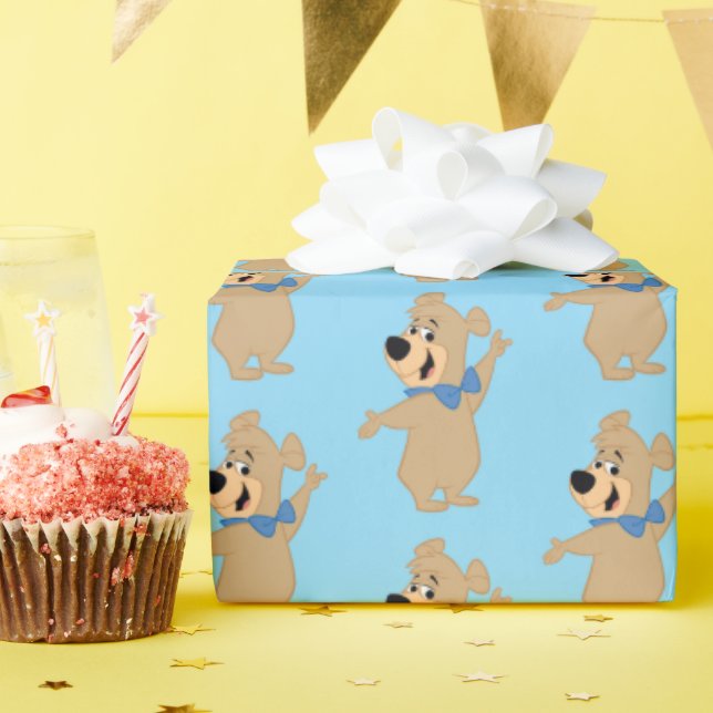 Boo-Boo Bear Arms Wide Wrapping Paper (Birthday Party)