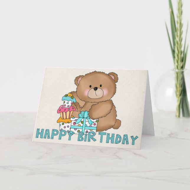 Boo Boo Bear Happy Birthday Greeting Card 6 (Front)