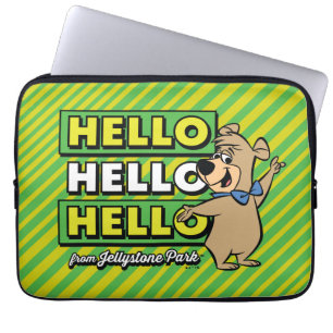 Boo-Boo Bear Hello Hello Hello From Jellystone Laptop Sleeve
