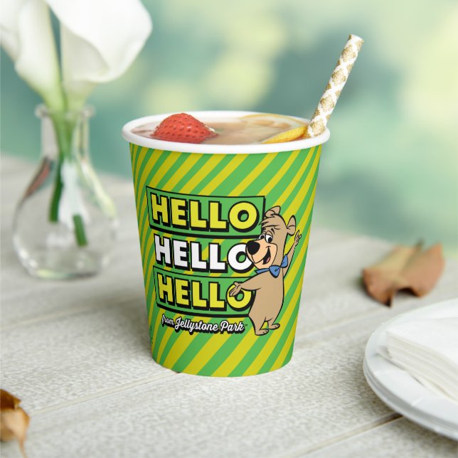 Boo-Boo Bear Hello Hello Hello From Jellystone Paper Cups (Insitu)