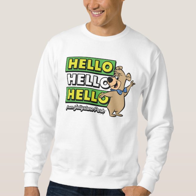 Boo-Boo Bear Hello Hello Hello From Jellystone Sweatshirt (Front)