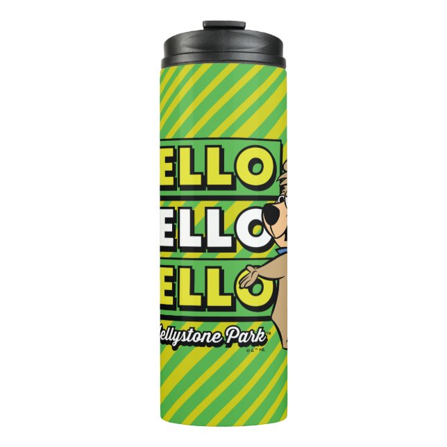 Boo-Boo Bear Hello Hello Hello From Jellystone Thermal Tumbler (Front)