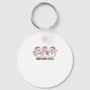 Boo Boo Crew Christmas, Ghost Nurse Oversized T-Sh Key Ring