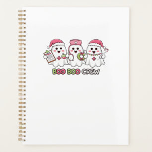 Boo Boo Crew Christmas, Ghost Nurse Oversized T-Sh Planner