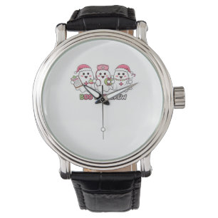 Boo Boo Crew Christmas, Ghost Nurse Oversized T-Sh Watch