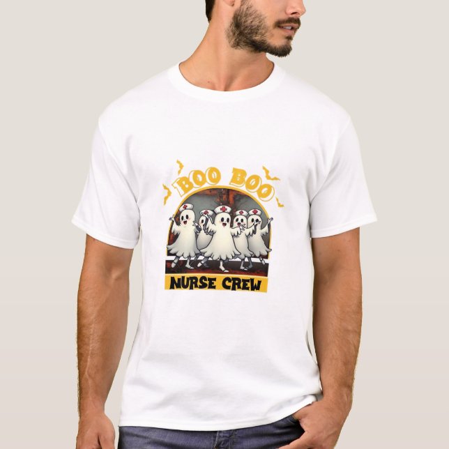BOO BOO CREW CLASSIC NURSE HALLOWEEN T-SHIRT Overs (Front)