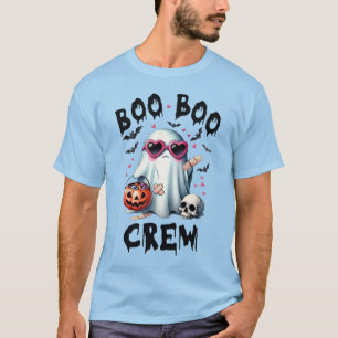 Boo Boo Crew Cute Ghost Halloween T-Shirt