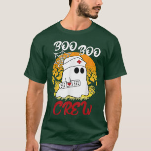 Boo Boo Crew, Cute Ghost RN Nurse Halloween Costum T-Shirt
