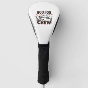 Boo Boo Crew Cute Halloween Nurse Ghosts Essential Golf Head Cover