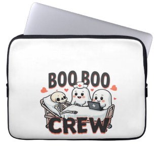 Boo Boo Crew Cute Halloween Nurse Ghosts Essential Laptop Sleeve