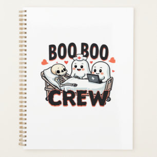 Boo Boo Crew Cute Halloween Nurse Ghosts Essential Planner