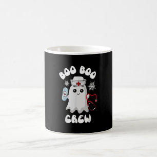 Boo Boo Crew Cute Nurse Ghost Funny Halloween Coffee Mug