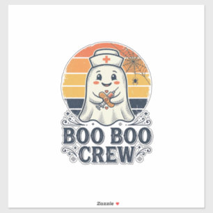 Boo Boo Crew Cute Nurse Ghost Halloween Shirt Desi