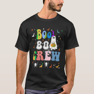 Boo Boo Crew Family Matching Funny Ghost Team Hall T-Shirt