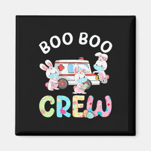 Boo Boo Crew Fun Bunny Ems Emt Paramedic Nurse Eas Magnet