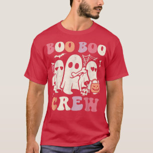 Boo Boo Crew Funny Ghost Halloween Trick Treat Gro T-Shirt