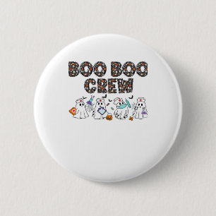 Boo Boo Crew � Funny Halloween Nurse Ghosts Medica 6 Cm Round Badge