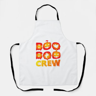 Boo Boo Crew – Funny Halloween Nurse Ghosts Medica Apron