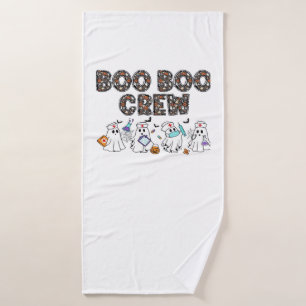 Boo Boo Crew � Funny Halloween Nurse Ghosts Medica Bath Towel