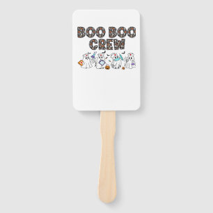 Boo Boo Crew � Funny Halloween Nurse Ghosts Medica Hand Fan