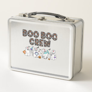 Boo Boo Crew � Funny Halloween Nurse Ghosts Medica Metal Lunch Box