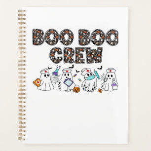Boo Boo Crew � Funny Halloween Nurse Ghosts Medica Planner